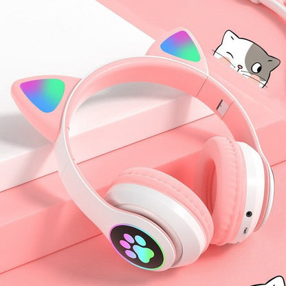 LED Bluetooth Katzenohren Kopfhörer Drahtlos